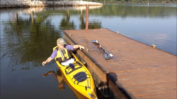 Pendant les étapes de kayak