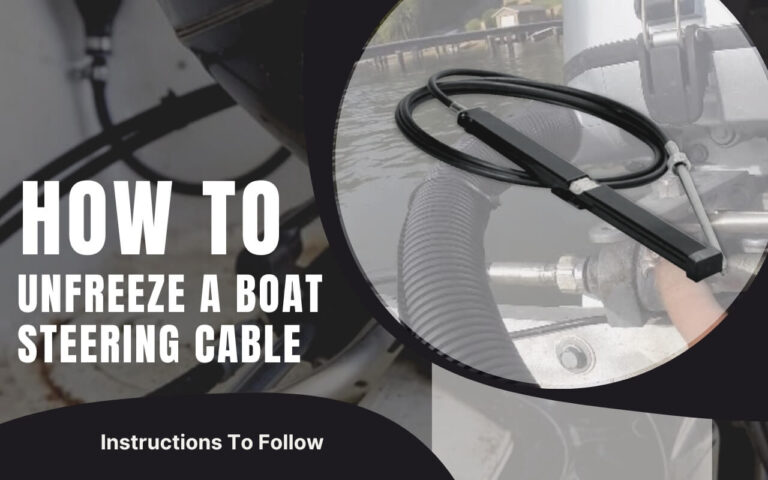 instructions for unfreeze a boat steering cable