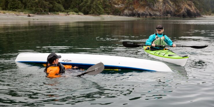kayak in water