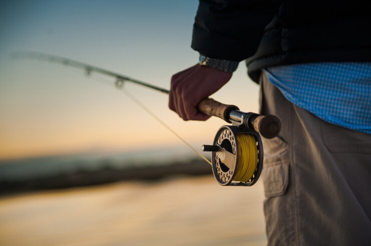 Man holding fly rod