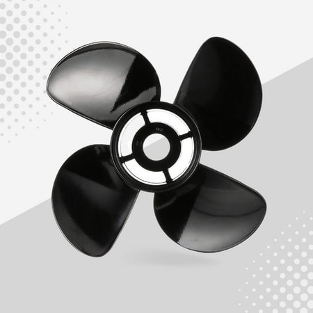 Quicksilver Nemesis 4-Blade Aluminum Propeller