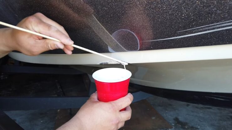 Fiberglass Gelcoat Repair boat