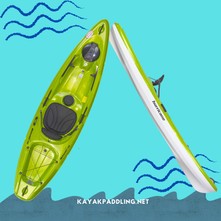 Kayaks assis sur le dessus