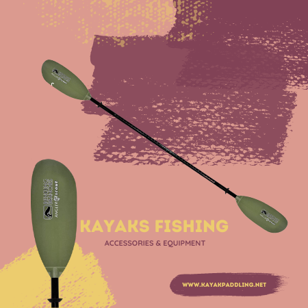 الانحناء الفروع الصياد - مجداف صيد كاياك من قطعتين