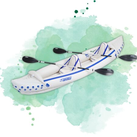 海鹰 3 人充气便携式运动皮划艇