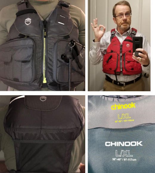 NRS Chinook Fishing Kayak Lifejacket