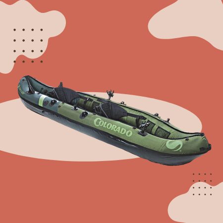 Schlauchboot Kajak Kanu Fischerboot mit Doppelventil für Erwachsene Angeln 