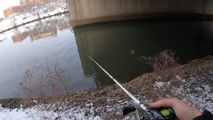 Posizione di pesca invernale