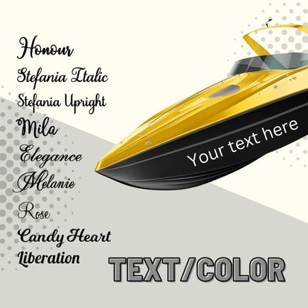 Custom Design Your Own Name Custom Car Boat