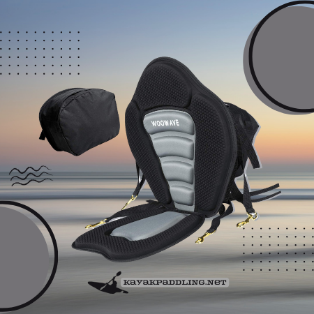 Adjustable Padded Deluxe Kayak Seat Detachable Back Backpack/Bag Canoe Backrest 