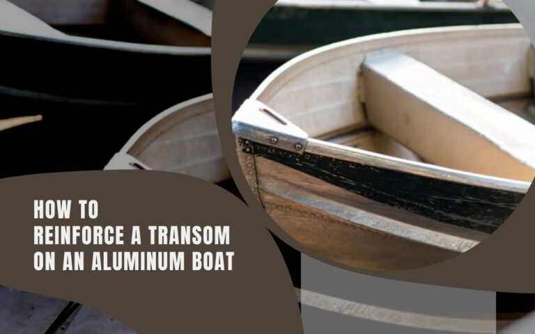transom reinforce on boat