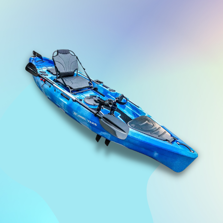Reel Yaks Pedal de pesca Paddle o Motor de accionamiento de pie sin esfuerzo Kayak para pescadores