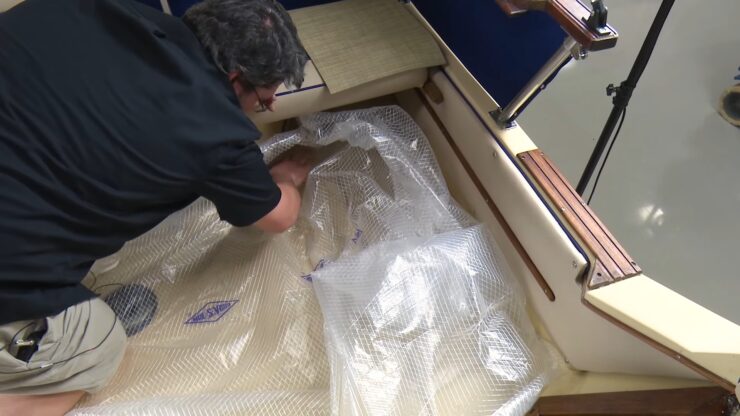 Snap-In Woven Vinyl Boat Flooring