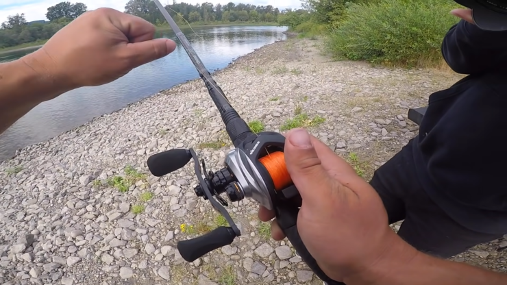 Line On A BAITCASTER FISHING