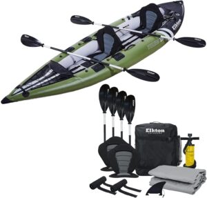 Kayak de pêche gonflable Elkton Outdoors Steelhead