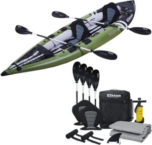 Elkton Outdoors Steelhead Inflatable Fishing Kayak