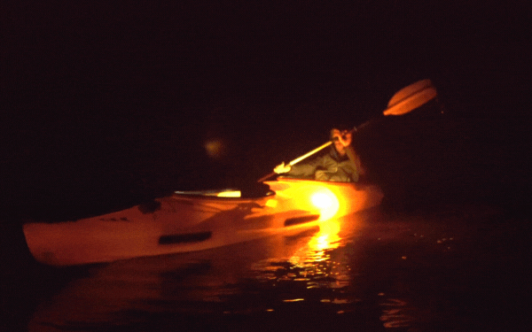 kayak de noche