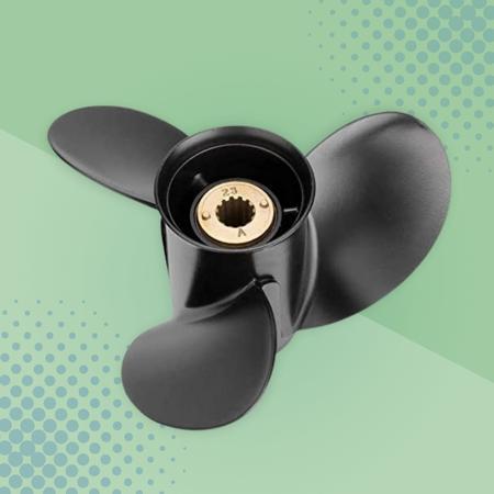 Qiclear Marine 10 Uwchraddio Alwminiwm Outboard Propeller