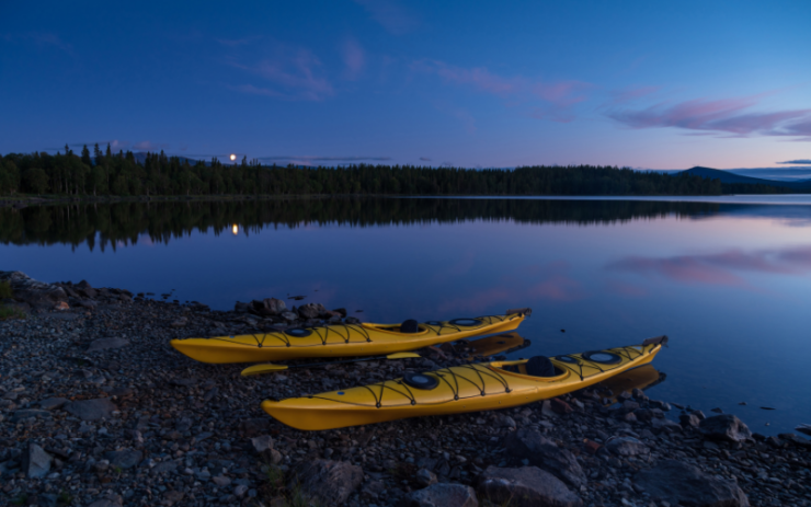 kayak la nuit