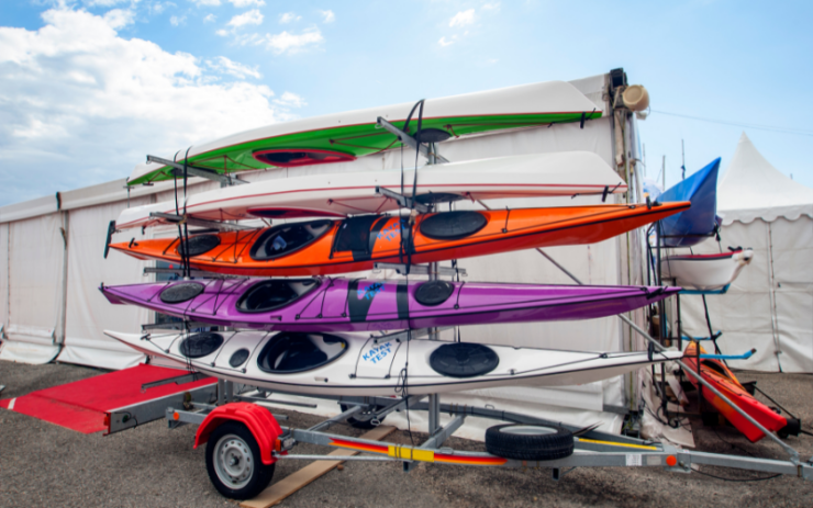 transporte de kayaks