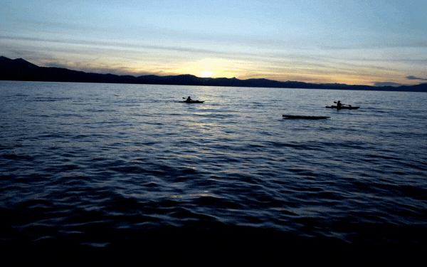 sunset kayak