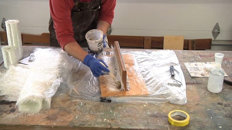 Fixation of marine plywood Reinforcing
