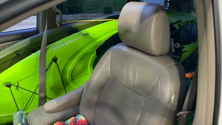 Kayak in an SUV