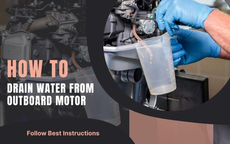 Instruktion, hvordan man dræner vand fra påhængsmotor