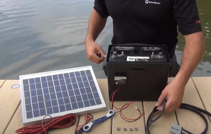 battery and solar panel 