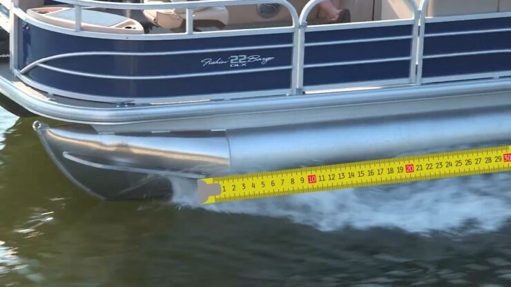 measure a pontoon log