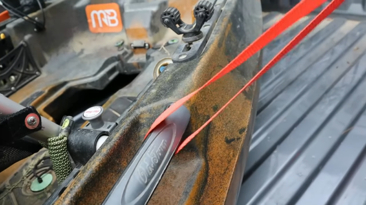strap on KAYAK