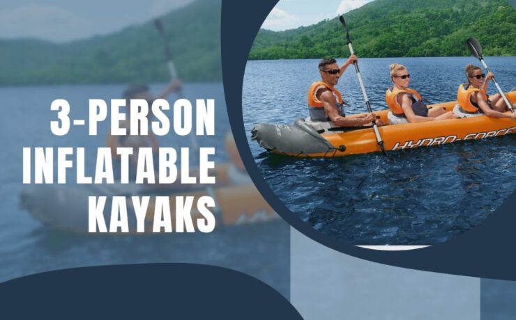 Kayaks gonflables pour 3 personnes
