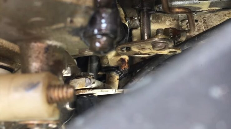 Rusty Steel Shaft