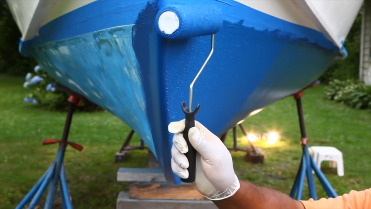 bottom boat painting
