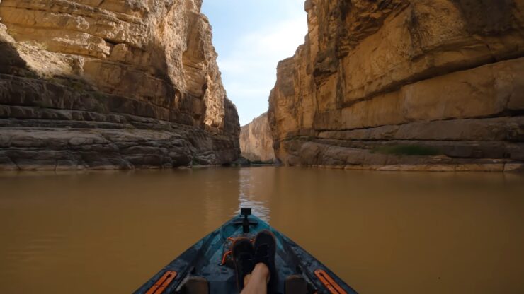 Campeggio in kayak