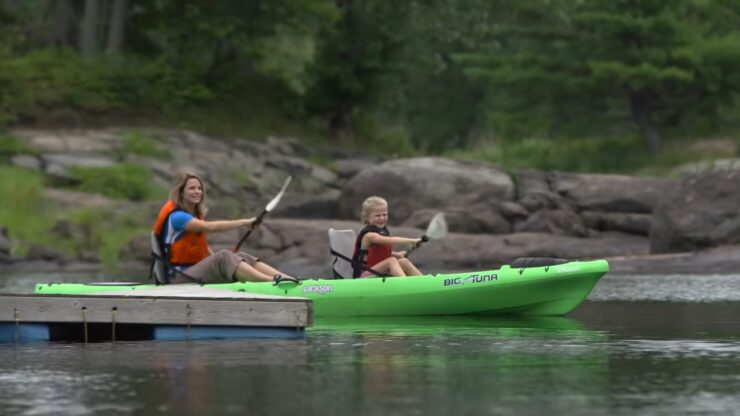 Kayak con seres queridos y familiares