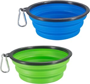 Comsun 2-Pack Extra Large Size Collapsible Dog Bowl