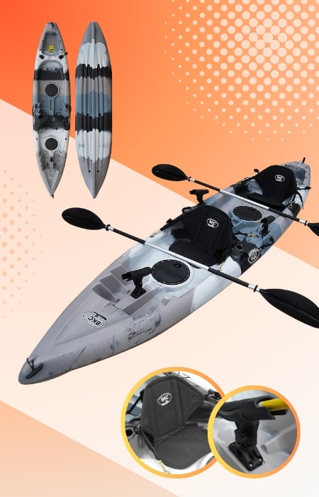 BKC TK181: el mejor kayak de pesca para grandes