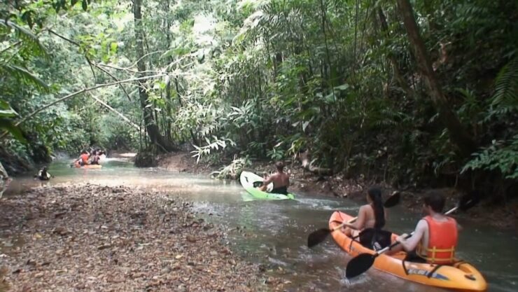 Jízda na kajaku na Panamském průplavu