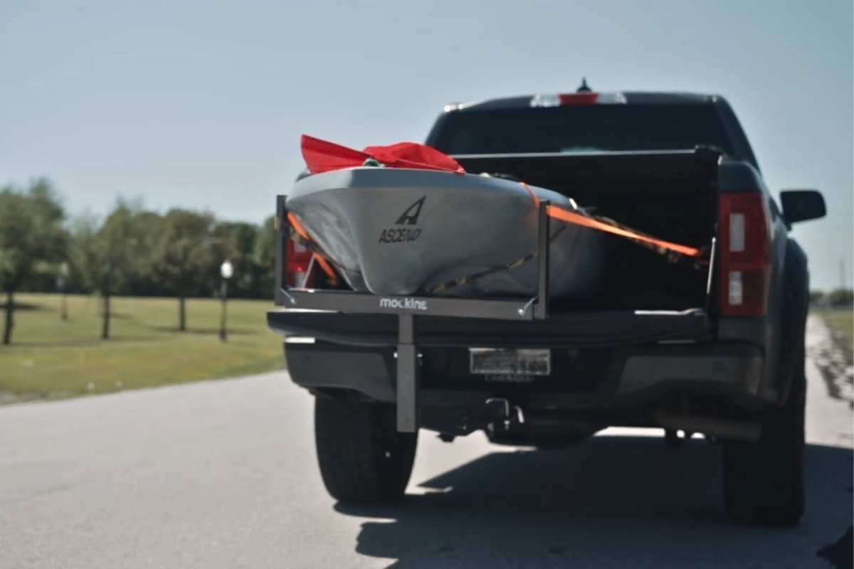 Rallonges d'attelage de lit de camion de kayak