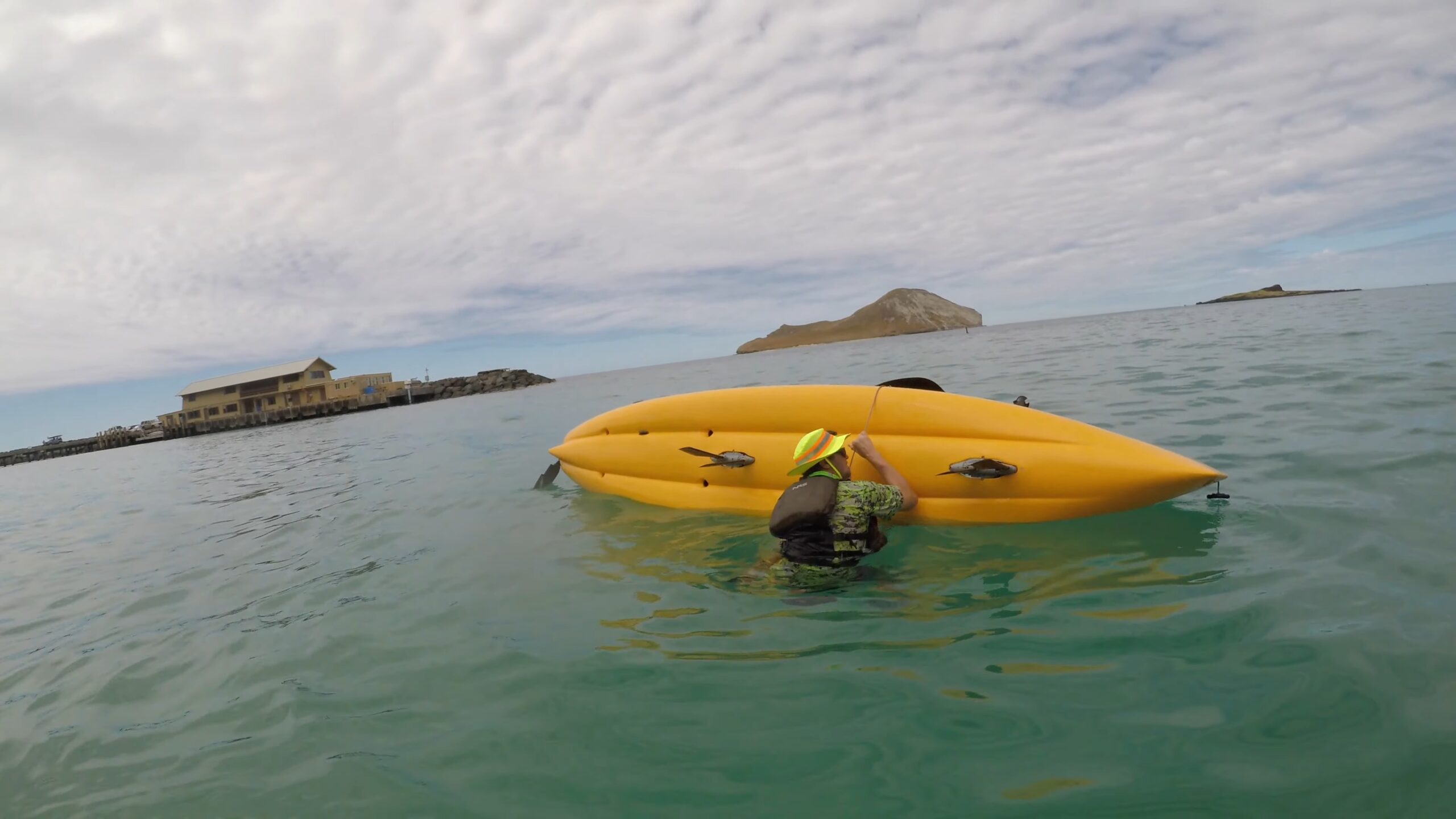 Kayak capsized